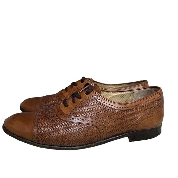 Vintage Mezlan Martinique Derby Captoe Genuine Leather Men\'s 9.5 M Spain main image 8